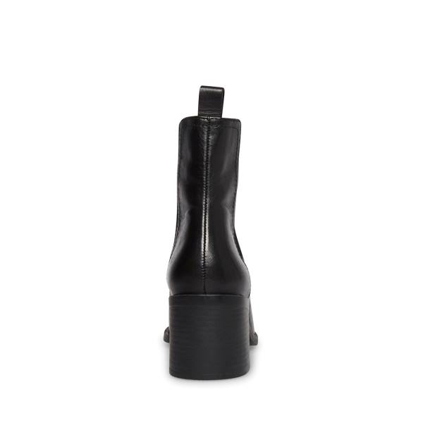 Botki Damskie Steve Madden Abriel Skórzane Czarne | SM-237EF