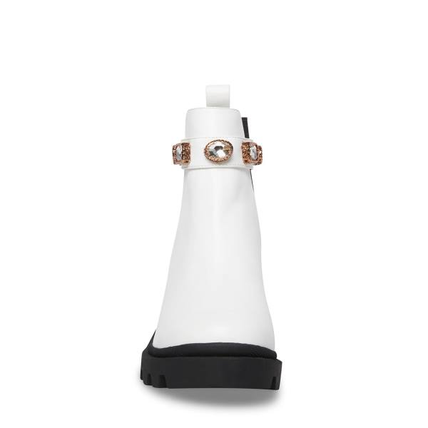 Botki Damskie Steve Madden Amulet Białe | SM-913KV