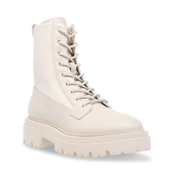 Botki Damskie Steve Madden Arlow Białe | SM-725JM