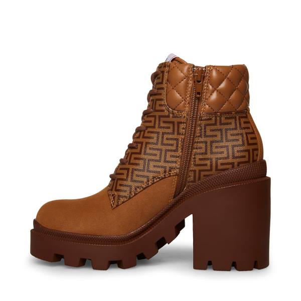 Botki Damskie Steve Madden Aryn Tan Brązowe Kolorowe | SM-417DM