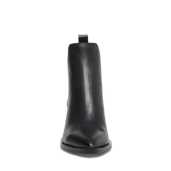 Botki Damskie Steve Madden Audience Skórzane Czarne | SM-820RS