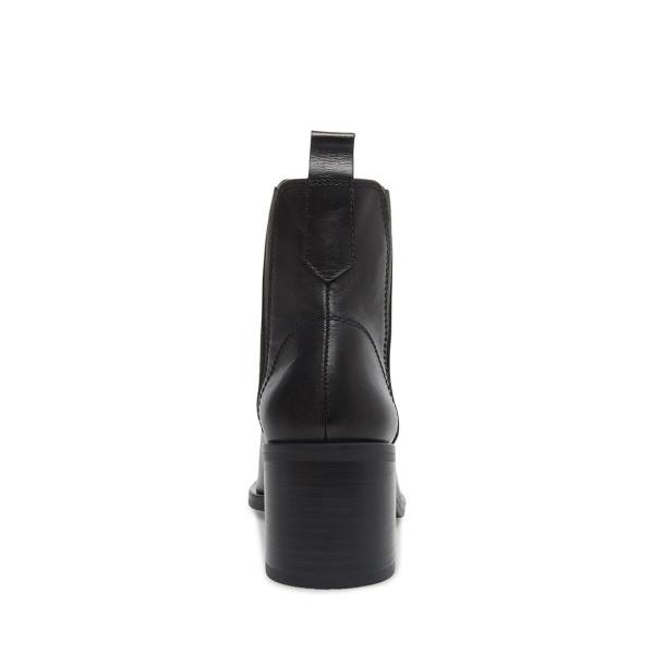 Botki Damskie Steve Madden Audience Skórzane Czarne | SM-820RS
