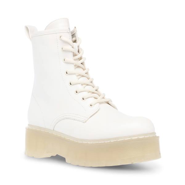 Botki Damskie Steve Madden Bettyy Białe | SM-678UV