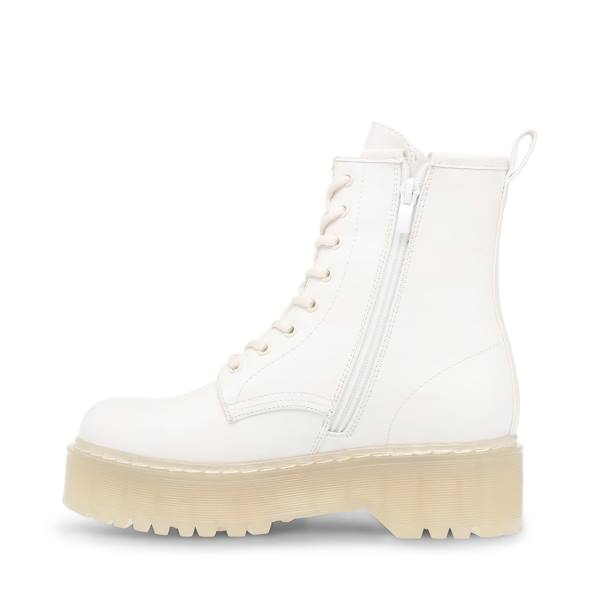 Botki Damskie Steve Madden Bettyy Białe | SM-678UV