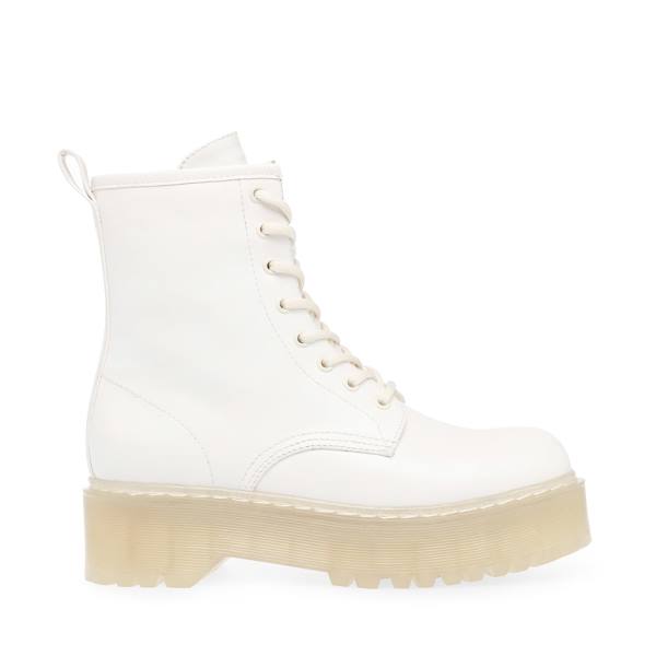 Botki Damskie Steve Madden Bettyy Białe | SM-678UV