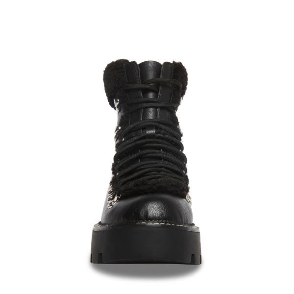 Botki Damskie Steve Madden Cyclonee Paris Czarne | SM-384IT