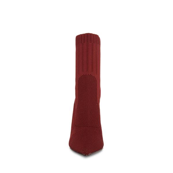 Botki Damskie Steve Madden Discreet Burgundy Bordowe | SM-791AQ