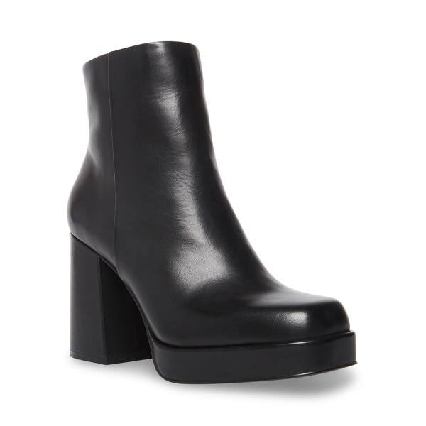 Botki Damskie Steve Madden Edsel Skórzane Czarne | SM-284MK