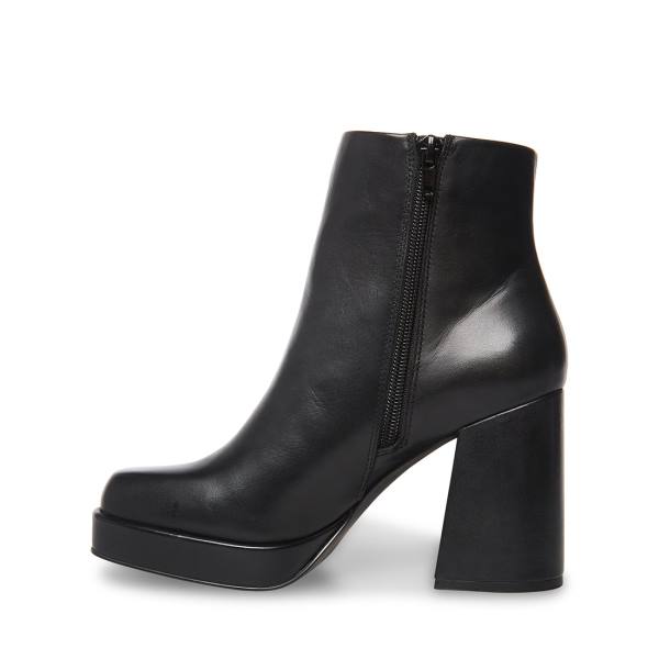 Botki Damskie Steve Madden Edsel Skórzane Czarne | SM-284MK