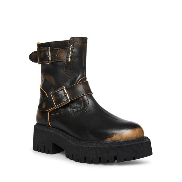 Botki Damskie Steve Madden Excursion Distressed Czarne | SM-904QK