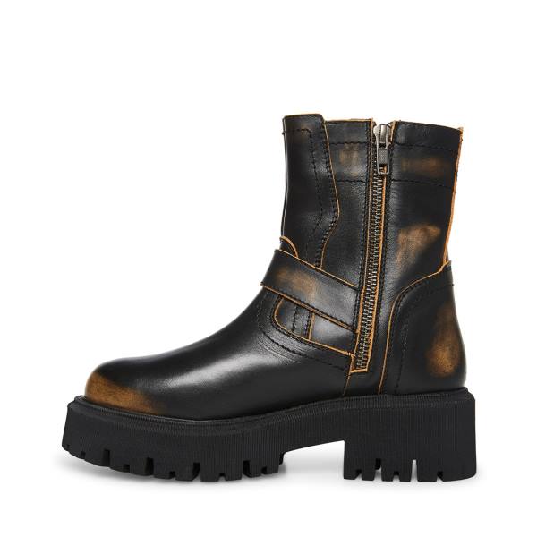 Botki Damskie Steve Madden Excursion Distressed Czarne | SM-904QK