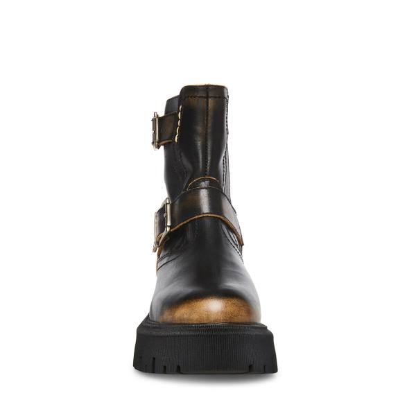 Botki Damskie Steve Madden Excursion Distressed Czarne | SM-904QK