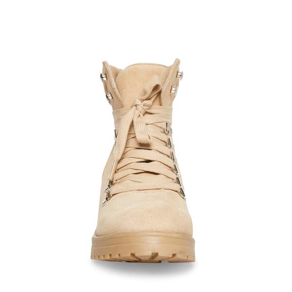 Botki Damskie Steve Madden Galway Sand Zamszowe Brązowe | SM-851CT