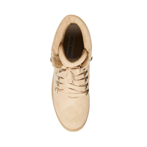 Botki Damskie Steve Madden Galway Sand Zamszowe Brązowe | SM-851CT