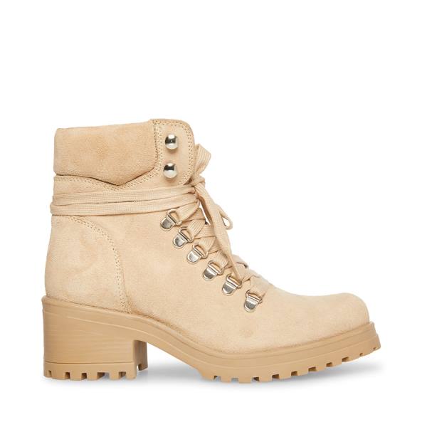 Botki Damskie Steve Madden Galway Sand Zamszowe Brązowe | SM-851CT