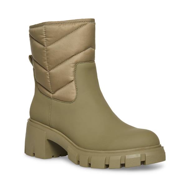 Botki Damskie Steve Madden Haldan Zielone | SM-264CJ