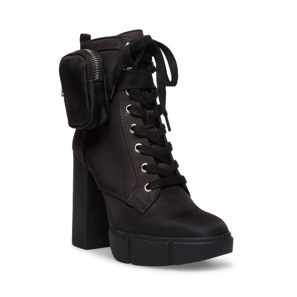 Botki Damskie Steve Madden Herrick Czarne | SM-687IP