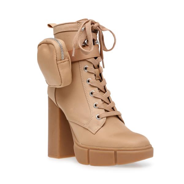 Botki Damskie Steve Madden Herrick Tan Brązowe | SM-031UT