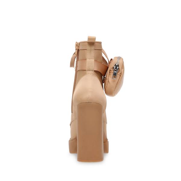 Botki Damskie Steve Madden Herrick Tan Brązowe | SM-031UT