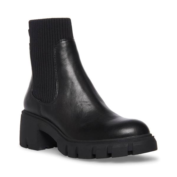 Botki Damskie Steve Madden Hutch Czarne | SM-854GJ