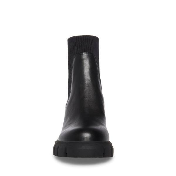 Botki Damskie Steve Madden Hutch Czarne | SM-854GJ