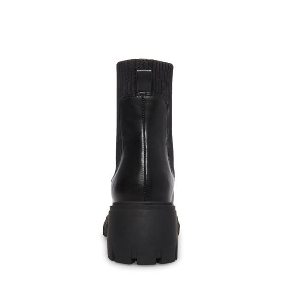 Botki Damskie Steve Madden Hutch Czarne | SM-854GJ