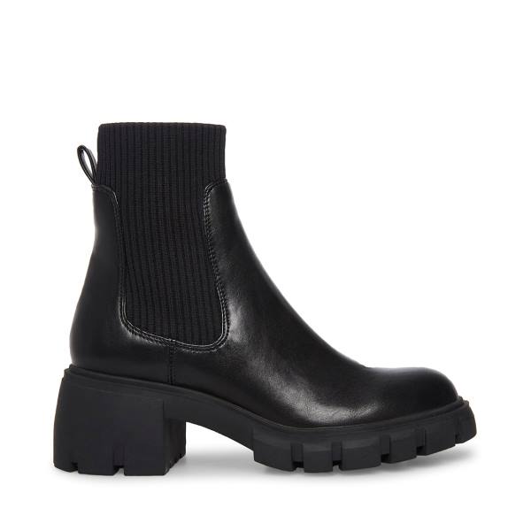 Botki Damskie Steve Madden Hutch Czarne | SM-854GJ