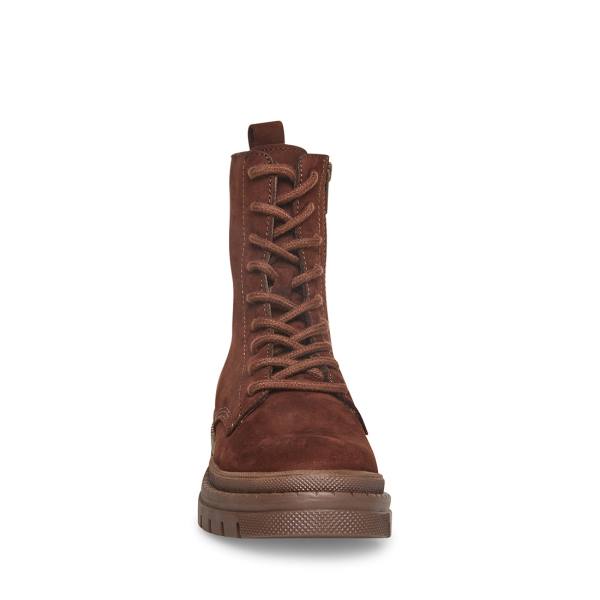 Botki Damskie Steve Madden Jamisyn Nubuck Brązowe | SM-981WJ