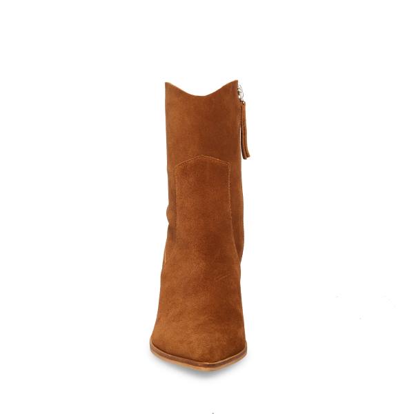 Botki Damskie Steve Madden Janetta Zamszowe Brązowe | SM-367FD