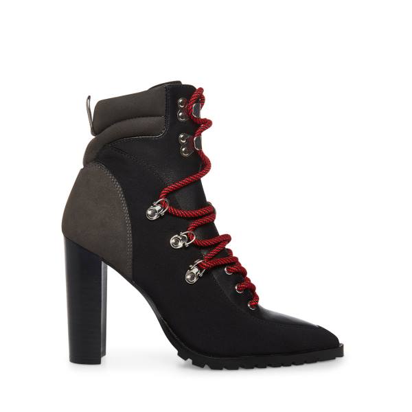 Botki Damskie Steve Madden Karey Czarne Kolorowe | SM-184NB