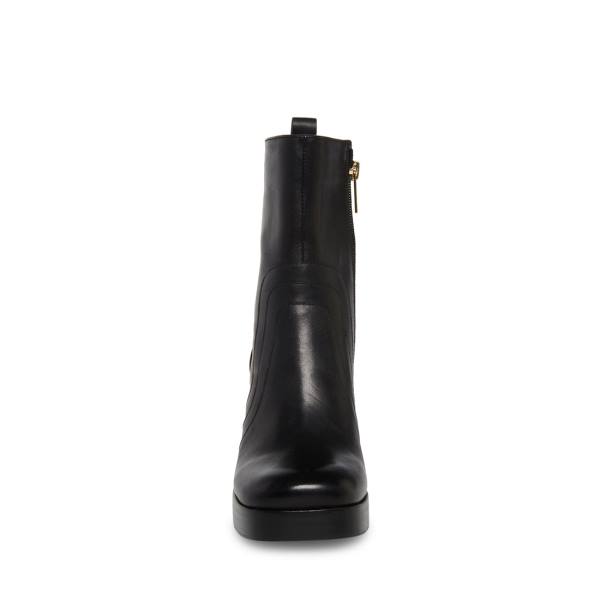 Botki Damskie Steve Madden Maggie Skórzane Czarne | SM-594RT