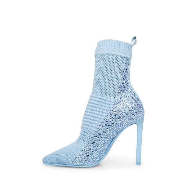 Botki Damskie Steve Madden Maxwelle Niebieskie | SM-624PJ