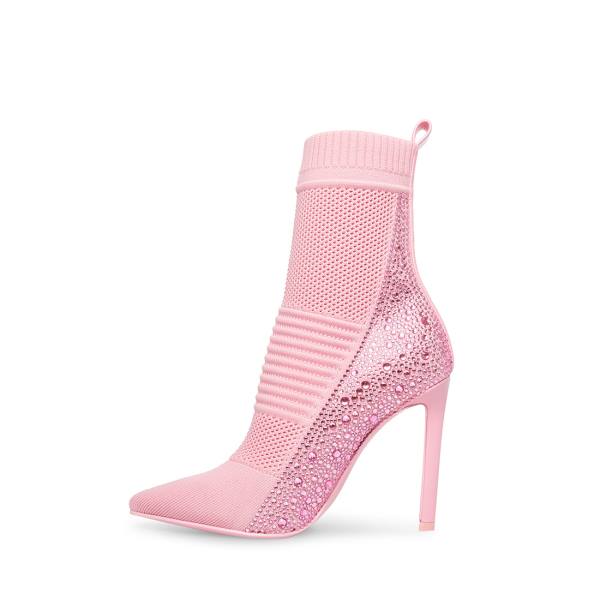 Botki Damskie Steve Madden Maxwelle Różowe | SM-083DN