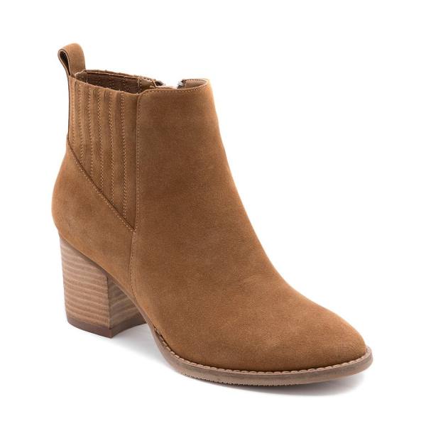 Botki Damskie Steve Madden Noa Nieprzemakalne Camel Zamszowe Brązowe | SM-694OC