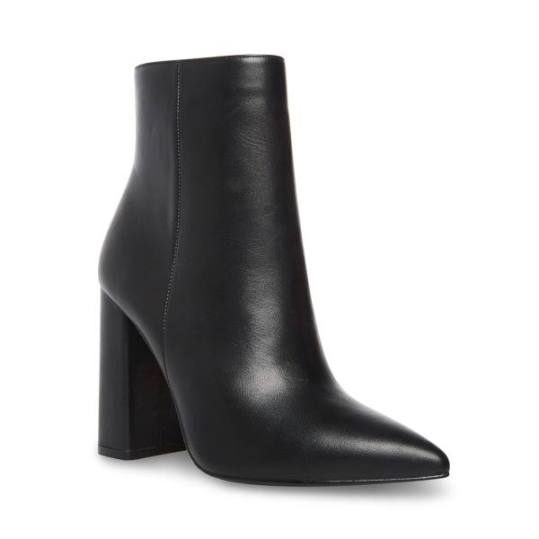 Botki Damskie Steve Madden Noticed Skórzane Czarne | SM-814LX