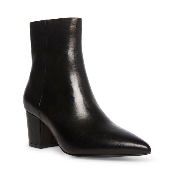 Botki Damskie Steve Madden Ossie Skórzane Czarne | SM-497UI