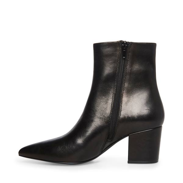 Botki Damskie Steve Madden Ossie Skórzane Czarne | SM-497UI