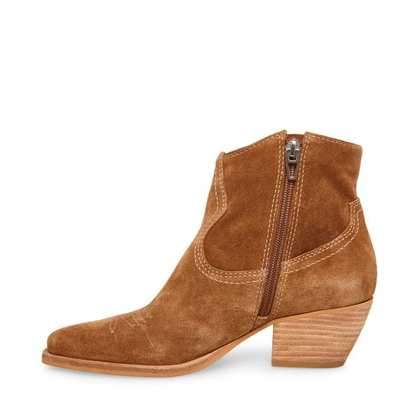 Botki Damskie Steve Madden Perkins Taupe Zamszowe Szare Brązowe | SM-301JB