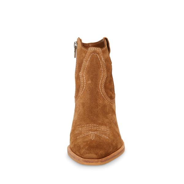 Botki Damskie Steve Madden Perkins Taupe Zamszowe Szare Brązowe | SM-301JB