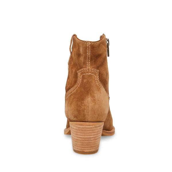 Botki Damskie Steve Madden Perkins Taupe Zamszowe Szare Brązowe | SM-301JB