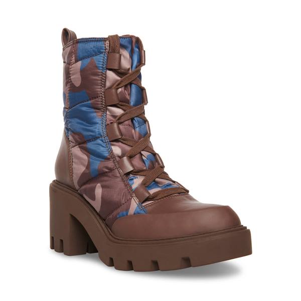 Botki Damskie Steve Madden Pieper Camo Camo Kolorowe | SM-032BV