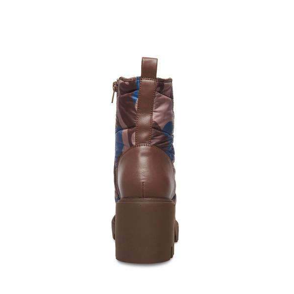 Botki Damskie Steve Madden Pieper Camo Camo Kolorowe | SM-032BV