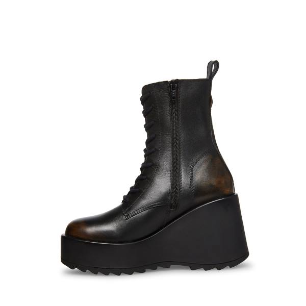 Botki Damskie Steve Madden Promise Distressed Czarne | SM-862XE
