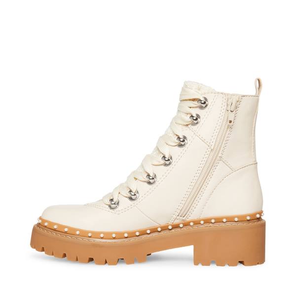 Botki Damskie Steve Madden Rainier Bone Beżowe Kolorowe | SM-470KH