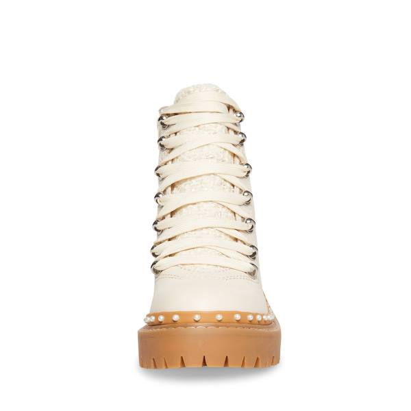 Botki Damskie Steve Madden Rainier Bone Beżowe Kolorowe | SM-470KH