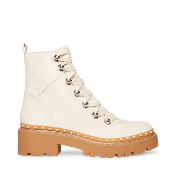 Botki Damskie Steve Madden Rainier Bone Beżowe Kolorowe | SM-470KH