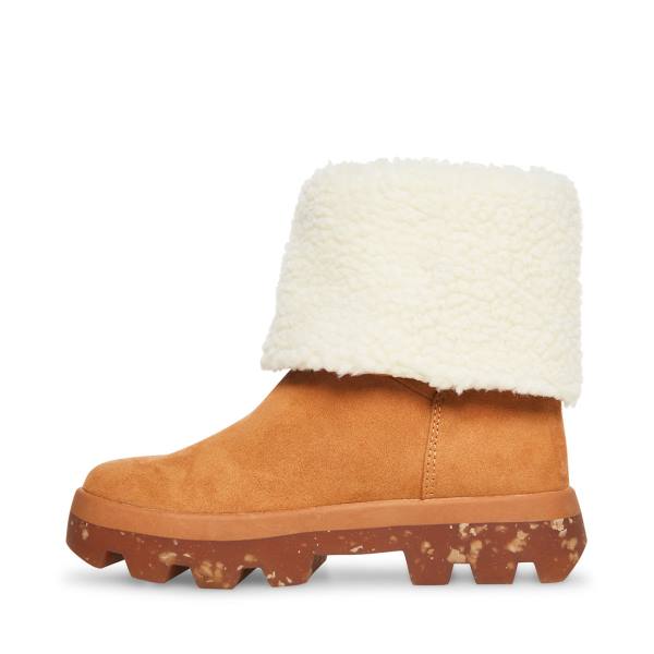 Botki Damskie Steve Madden Restt Tan Ciemny Brązowe | SM-625TF