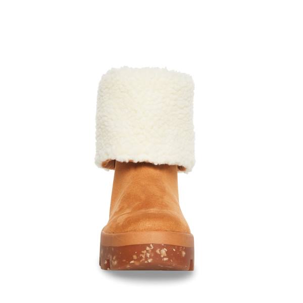 Botki Damskie Steve Madden Restt Tan Ciemny Brązowe | SM-625TF