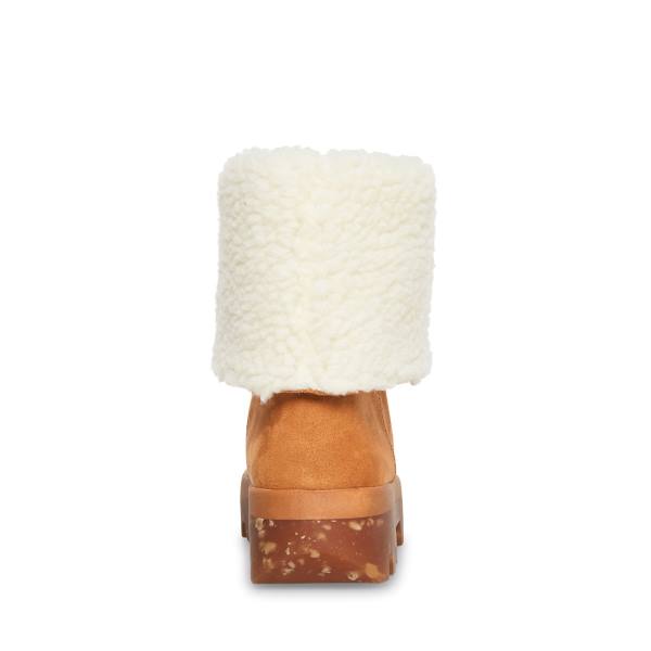 Botki Damskie Steve Madden Restt Tan Ciemny Brązowe | SM-625TF