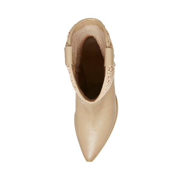 Botki Damskie Steve Madden Saddle Sand Skórzane Brązowe | SM-926QI